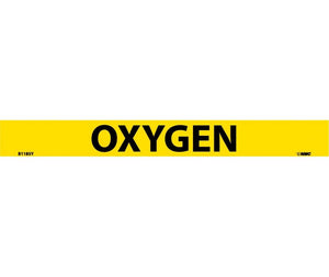 PIPEMARKER, PS VINYL, OXYGEN, 1X9  3/4" CAP HEIGHT