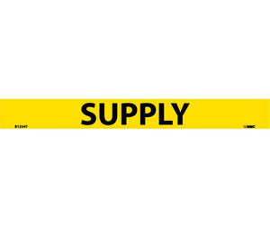 PIPEMARKER, PS VINYL, SUPPLY, 1X9  3/4" CAP HEIGHT