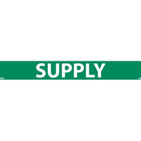 PIPEMARKER, PS VINYL, SUPPLY, 1X9  3/4" CAP HEIGHT