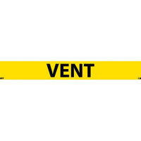 PIPEMARKER, PS VINYL, VENT, 1X9  3/4" CAP HEIGHT