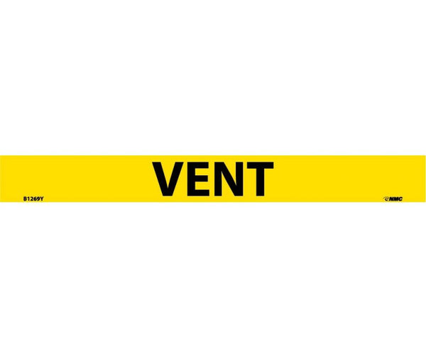 PIPEMARKER, PS VINYL, VENT, 1X9  3/4