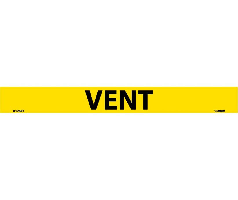 PIPEMARKER, PS VINYL, VENT, 1X9  3/4