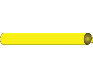 PIPEMARKER PRECOILED, BLANK YELLOW, FITS 1 1/8"-2 3/8" PIPE