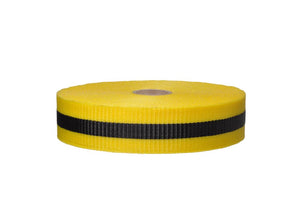 TAPE, WEB BARRIER, BLK/YLW, 3/4IN X 50YDS