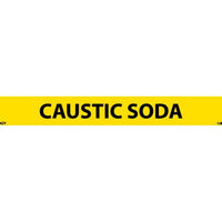 PIPEMARKER, PS VINYL, CAUSTIC SODA, 1X9  1/2" CAP HEIGHT