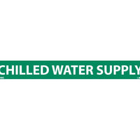 PIPEMARKER, PS VINYL, CHILLED WATER SUPPLY, 1X9  1/2" CAP HEIGHT