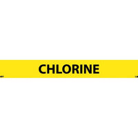 PIPEMARKER, PS VINYL, CHLORINE, 1X9  1/2" CAP HEIGHT