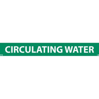 PIPEMARKER, PS VINYL, CIRCULATING WATER, 1X9  1/2" CAP HEIGHT
