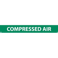 PIPEMARKER, PS VINYL, COMPRESSED AIR, 1X9  1/2" CAP HEIGHT