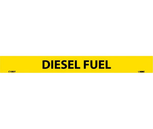 PIPEMARKER, PS VINYL, DIESEL FUEL, 1X9  1/2" CAP HEIGHT