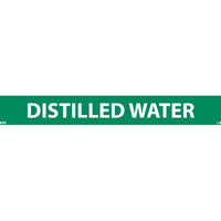 PIPEMARKER, PS VINYL, DISTILLED WATER, 1X9  1/2" CAP HEIGHT