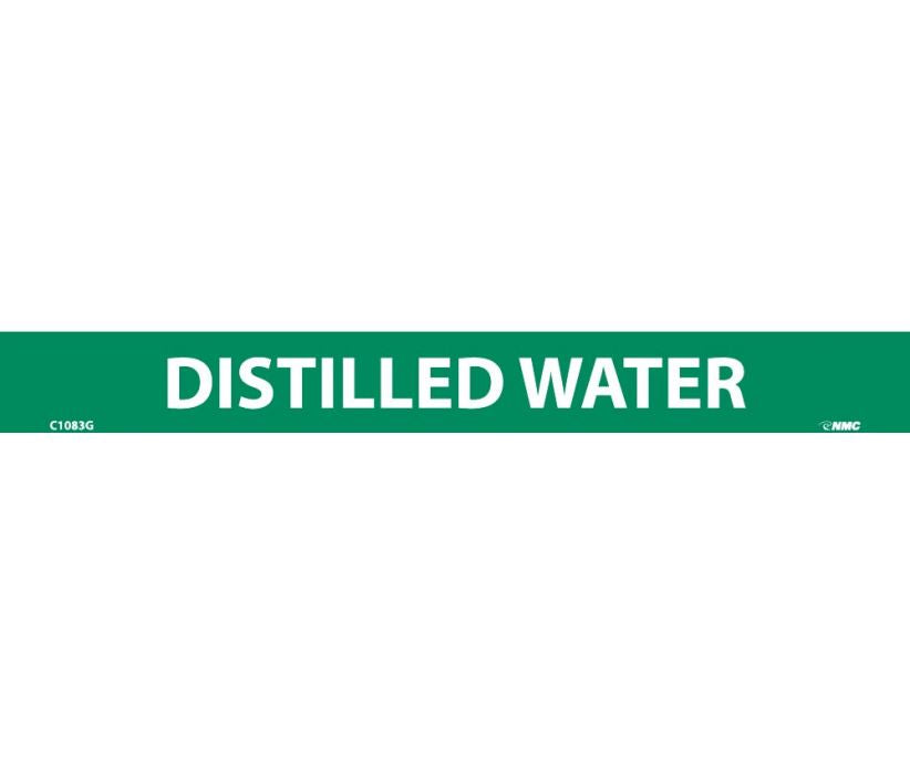 PIPEMARKER, PS VINYL, DISTILLED WATER, 1X9  1/2