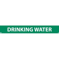 PIPEMARKER, PS VINYL, DRINKING WATER, 1X9
