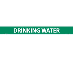 PIPEMARKER, PS VINYL, DRINKING WATER, 1X9