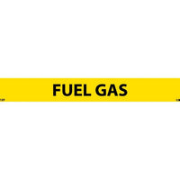 PIPEMARKER, PS VINYL, FUEL GAS, 1X9  1/2" CAP HEIGHT