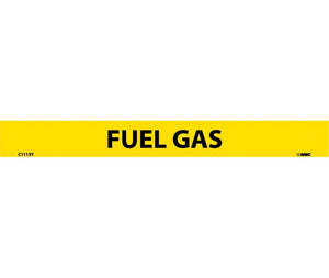 PIPEMARKER, PS VINYL, FUEL GAS, 1X9  1/2" CAP HEIGHT