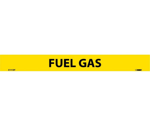 PIPEMARKER, PS VINYL, FUEL GAS, 1X9  1/2