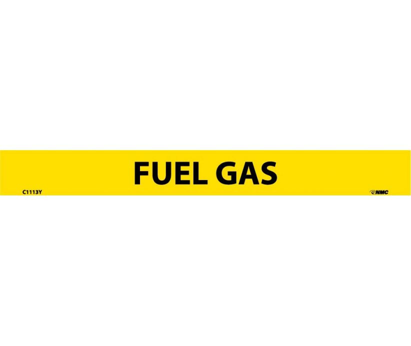 PIPEMARKER, PS VINYL, FUEL GAS, 1X9  1/2