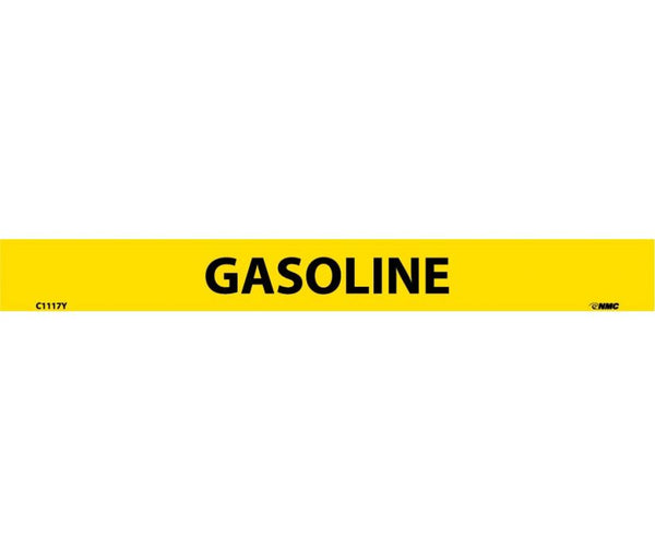 PIPEMARKER, PS VINYL, GASOLINE, 1X9  1/2