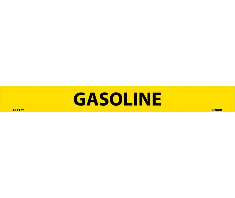 PIPEMARKER, PS VINYL, GASOLINE, 1X9  1/2