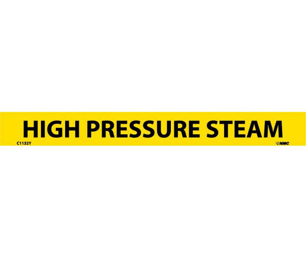 PIPEMARKER, PS VINYL, HIGH PRESSURE STEAM, 1/18 7