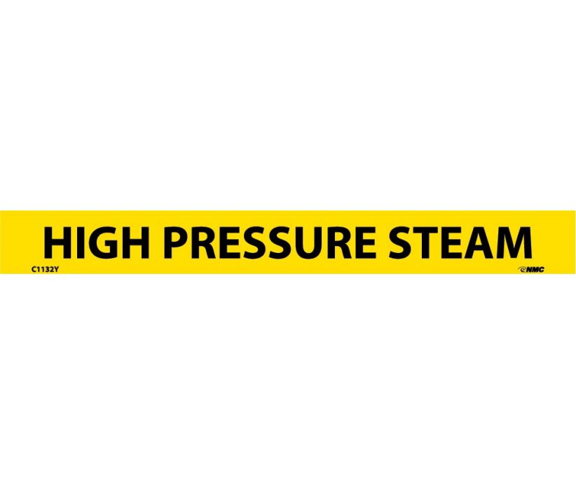 PIPEMARKER, PS VINYL, HIGH PRESSURE STEAM, 1/18 7