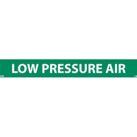 PIPEMARKER, LOW PRESSURE AIR, 1X9, 1/2  LETTER,  PS VINYL