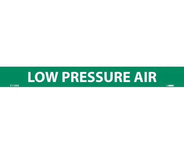 PIPEMARKER, LOW PRESSURE AIR, 1X9, 1/2  LETTER,  PS VINYL