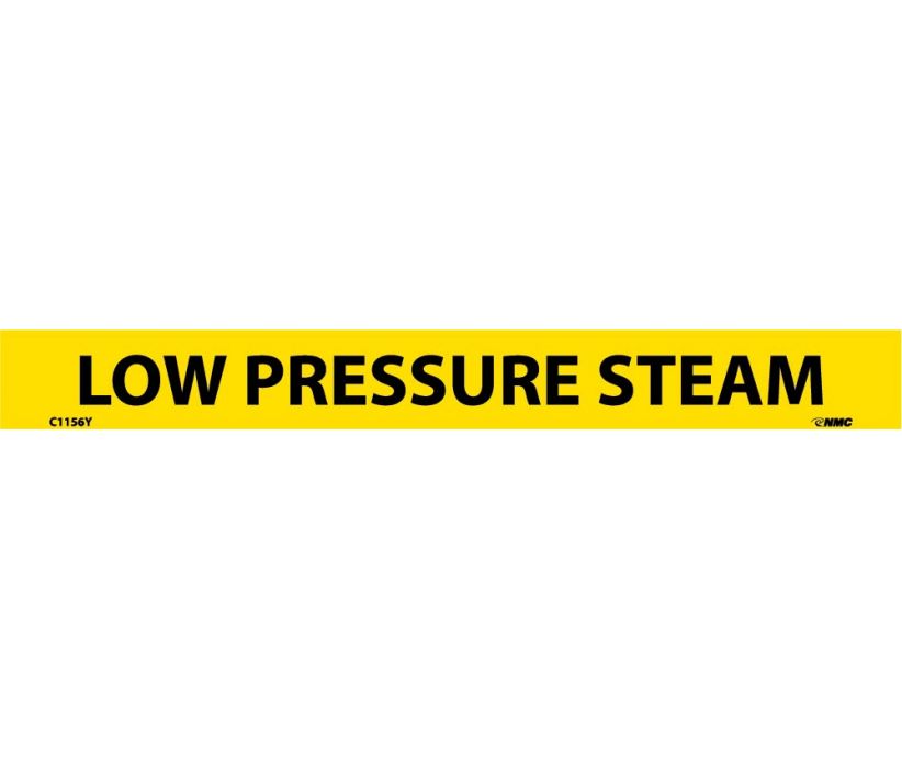 PIPEMARKER, PS VINYL, LOW PRESSURE STEAM, 1X9  1/2
