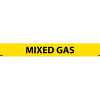 PIPEMARKER, PS VINYL, MIXED GAS, 1X9  1/2" CAP HEIGHT