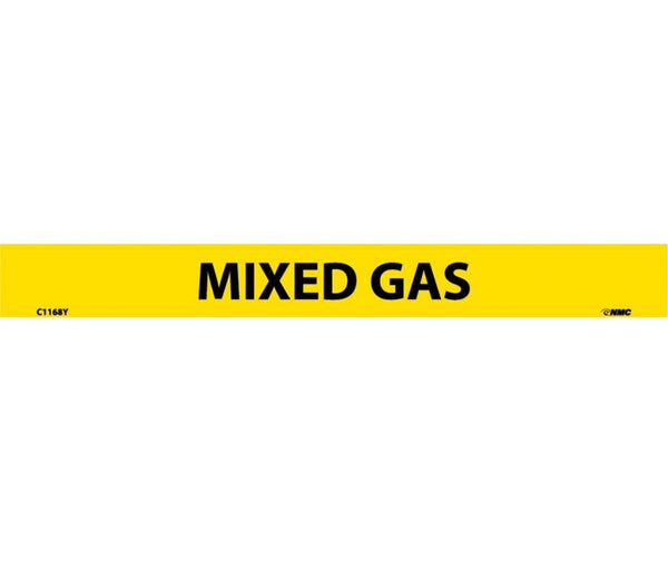 PIPEMARKER, PS VINYL, MIXED GAS, 1X9  1/2