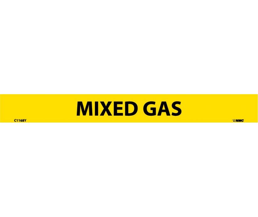 PIPEMARKER, PS VINYL, MIXED GAS, 1X9  1/2