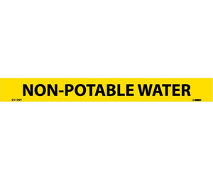 PIPEMARKER, PS VINYL, NON-POTABLE WATER, 1X9  1/2" CAP HEIGHT