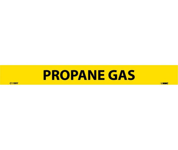 PIPEMARKER, PS VINYL, PROPANE GAS, 1X9  1/2