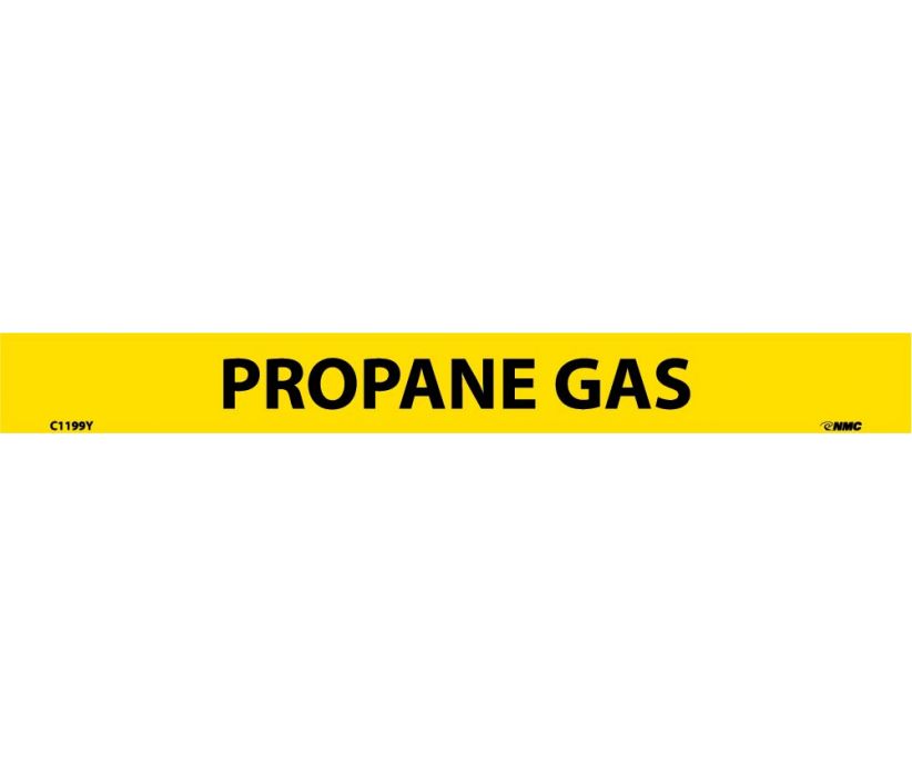 PIPEMARKER, PS VINYL, PROPANE GAS, 1X9  1/2