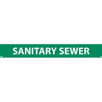PIPEMARKER, PS VINYL, SANITARY SEWER, 1X9  1/2" CAP HEIGHT