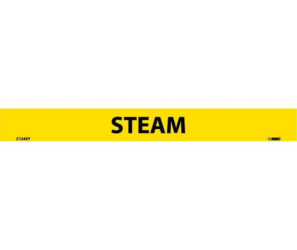 PIPEMARKER, PS VINYL, STEAM, 1X9  1/2
