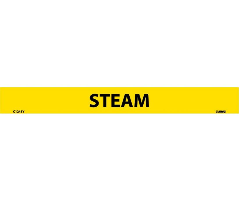 PIPEMARKER, PS VINYL, STEAM, 1X9  1/2