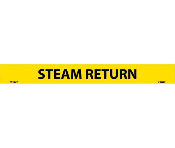 PIPEMARKER, PS VINYL, STEAM RETURN, 1X9  1/2