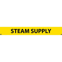 PIPEMARKER, PS VINYL, STEAM SUPPLY, 1X9  1/2" CAP HEIGHT