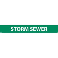 PIPEMARKER, PS VINYL, STORM SEWER, 1X9  1/2" CAP HEIGHT