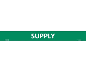PIPEMARKER, PS VINYL, SUPPLY, 1X9  1/2" CAP HEIGHT