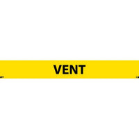 PIPEMARKER, PS VINYL, VENT, 1X9  1/2" CAP HEIGHT
