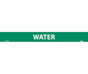 PIPEMARKER, PS VINYL, WATER, 1X9  1/2" CAP HEIGHT