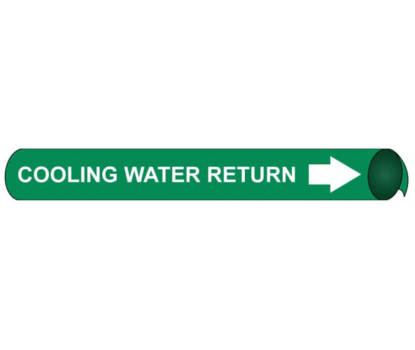 PIPEMARKER PRECOILED, COOLING WATER RETURN W/G, FITS 2 1/2