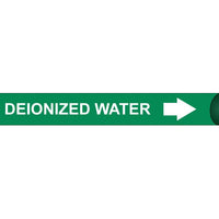 PIPEMARKER PRECOILED, DEIONIZED WATER W/G, FITS 2 1/2"-3 1/4" PIPE