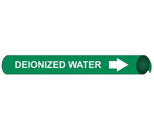 PIPEMARKER PRECOILED, DEIONIZED WATER W/G, FITS 2 1/2"-3 1/4" PIPE