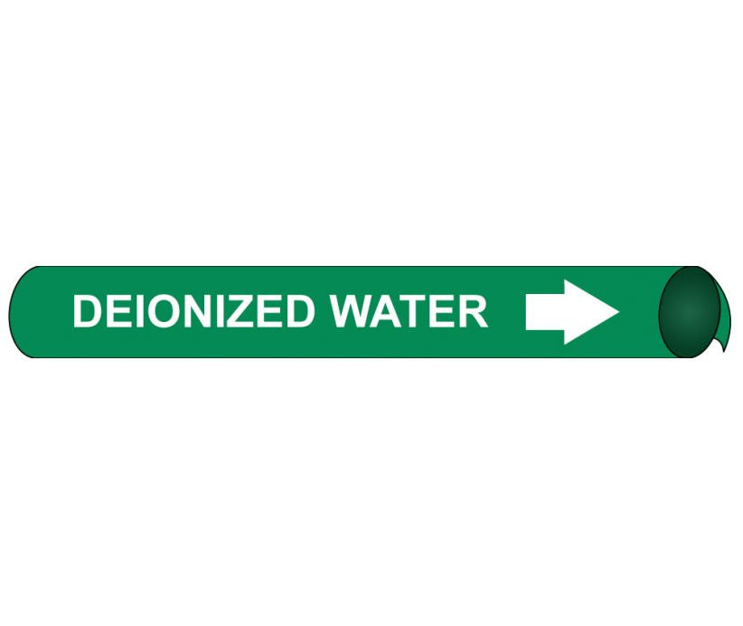 PIPEMARKER PRECOILED, DEIONIZED WATER W/G, FITS 2 1/2