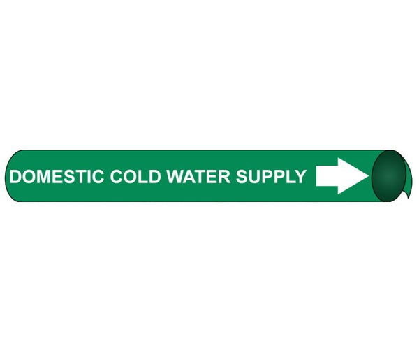 PIPEMARKER PRECOILED, DOMESTIC COLD WATER SUPPLY W/G, FITS 2 1/2