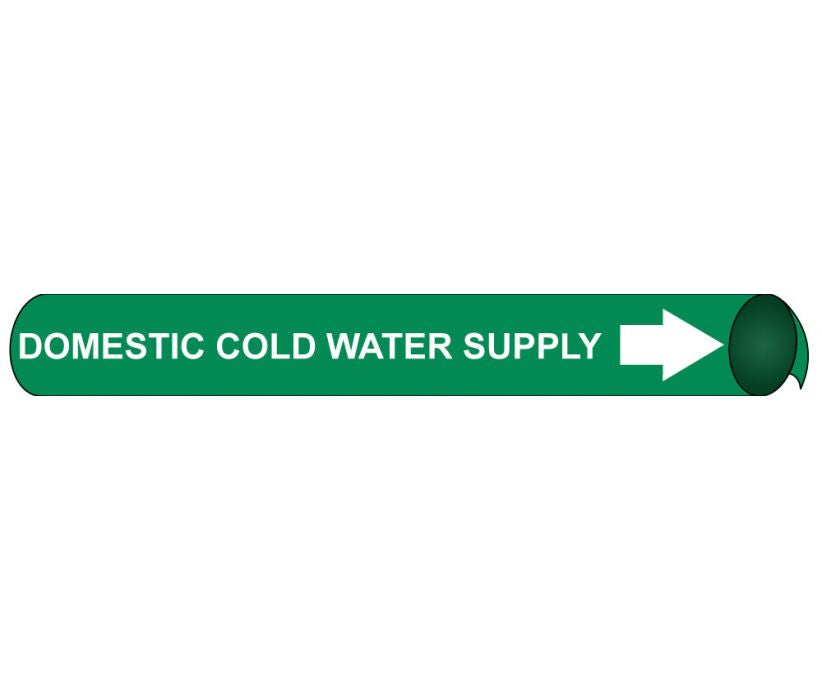 PIPEMARKER PRECOILED, DOMESTIC COLD WATER SUPPLY W/G, FITS 2 1/2